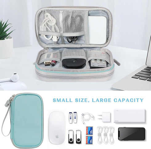 FYY Electronic Organizer, Travel Cable Organizer Bag for Charger, Phone, Earphone, Portable Waterproof Storage Bag