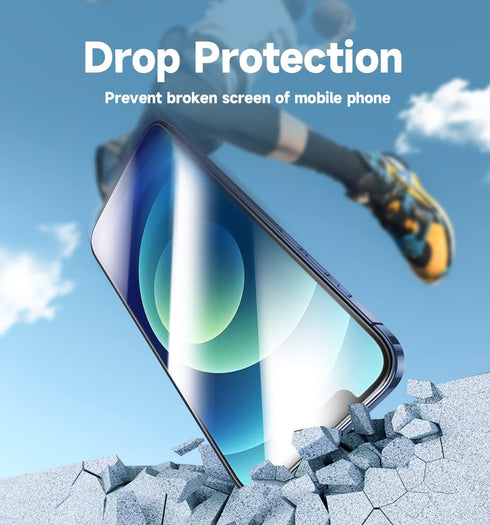 MAGIC JOHN Tempered Glass Screen Protector for iPhone 12/12 Pro (6.1") - 2 Pack, Bubble-Free, HD Clear, Easy Install