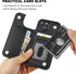 iPhone 15 Wallet Case with Card Holder, PU Leather Kickstand Cover, Double Magnetic Clasp, Shockproof 6.1 Inch