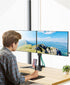 MOUNT PRO 2 27 inches,17.6lbs 75x75 100x100, Dual Monitor Stand, Free-Standing Full Motion Monitor Desk Mount Fits
