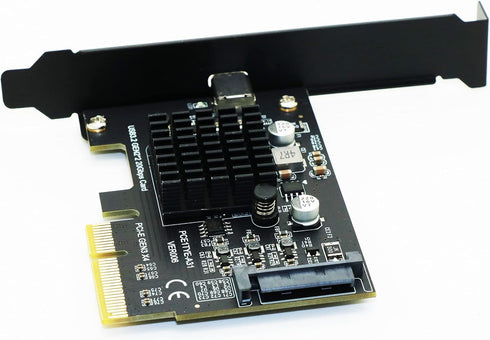 Sintech PCIe 4X USB 3.2 Gen2x2 Adapter Card, USB Type-C PCI Express Gen3 x4 Lane Host Card