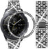Dsytom Compatible with Samsung Galaxy Watch 42mm Band + Bezel, 20mm Diamond Strap Bracelet for Galaxy Watch 4 Classic