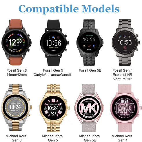Charging Cable for Fossil Gen 4, Gen 5, Gen 5E, Gen 6 Smart Watch, Replacement USB Charger 3.3ft (Black)