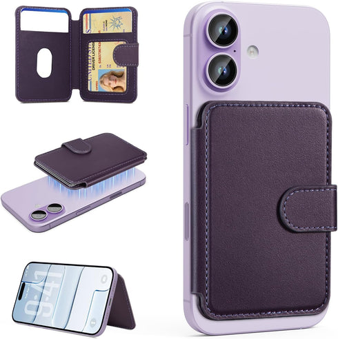 TopMade for MagSafe Wallet, Strongest Magnetic Card Holder for iPhone 17pro/17/16/15/14/13/12 Series(Not