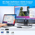 USB C to HDMI Multi-Port Adapter, Digital AV Adapter with 4K HDMI & USB 3.0 & 87W Type C