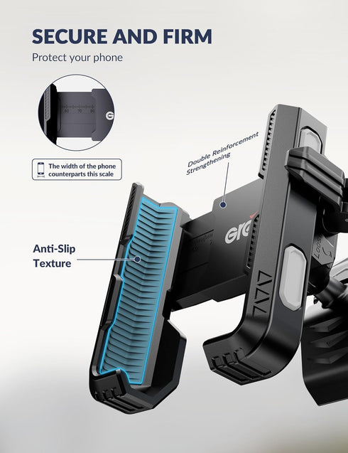 Bike Phone Mount for Electric, Mountain, Scooter, and Dirt Bikes, Universal 360° Bicycle Handlebar Holder for iPhone