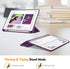 Fintie SlimShell Case for iPad 6th/5th Generation - 9.7 Inch with Built-in Pencil Holder, Composition Purple