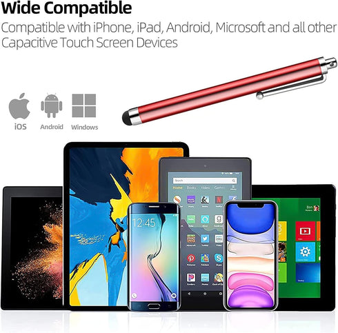 ORIbox Stylus Pens for Touch Screens, 10 Pack Lightweight Design for iPad, iPhone, Samsung, All Capacitive Devices