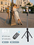 RRNNWW Stand,67 inch Portable Phone Selfie Stick with Remote and Dual Light Compatible for iPhone Android