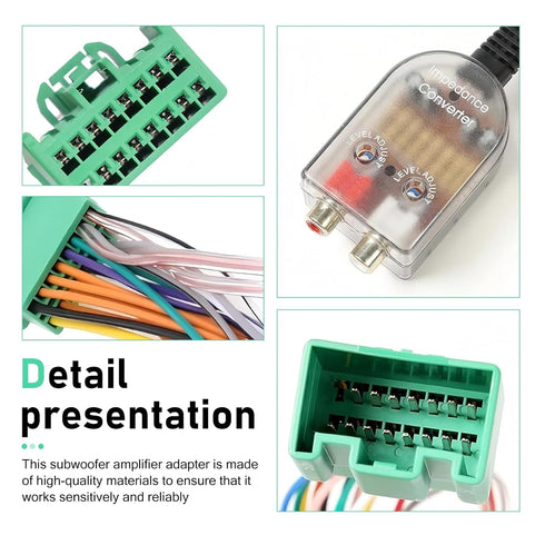 Culycey Add A Subwoofer Amplifier Wire Harness, Subwoofer Amplifier Adapter, Add an Amp Wiring Harness, Compatible