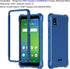 Ailiber for AT&T Calypso 3 Case, AT&T Calypso 3(U328AA) Phone Case with Screen Protector, 2 Layer Structure Protection, Shock-Absorbing Corner TPU Bumper, Heavy Duty Phone Cover for ATT Calypso 3-Blue