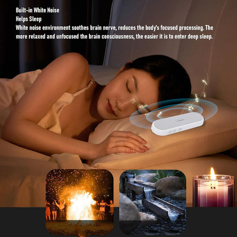 LICAEVEY 400mAh Under Pillow Speaker for Sleeping, Portable White Noise Machine with Bluetooth & Smart Sleep Timer