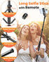 Victiv 85" Phone Tripod, Tall Tripod for iPhone with Remote, Gooseneck and Phone Holder, Overhead Phone Stand for Video