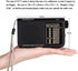 Retekess V117 Portable Radios - AM FM Shortwave Radio with Clear Dial, Best Reception for Seniors (Black)