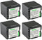 Kastar 4-Pack CGA-DU21 Battery Replacement for Panasonic PV-GS320, PV-GS400, PV-GS500, SDR-H18, SDR-H20, SDR-H200,