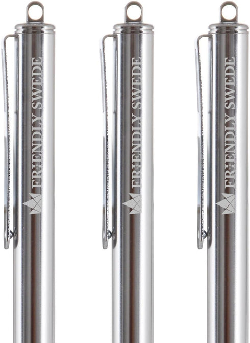 The Friendly Swede 3pcs High Precision Stylus Pens for Touch Screens, 5.5" with Replaceable Thin-Tip, Lanyards &