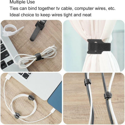 goodstumbler Toolbox 100Pcs Reusable Cable Ties Adjustable Fastening Wire Cord Organizer Ties for Beauty Salon