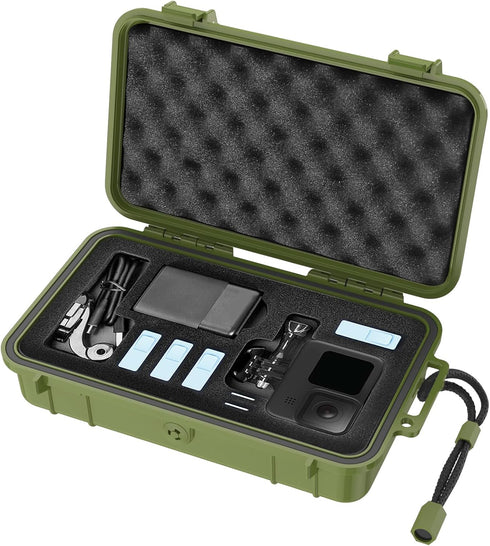 Smatree Waterproof Hard Case for G*pro Camera 12/11/10/9/8/7/6/5/2018/DJI Osmo Action, Portable and Durable (Camera and