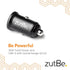 Dual USB-A 36W Compact Metal Fast Car Charger with QC 3.0 for iPhone and Samsung Galaxy