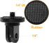 ChromLives Tripod Adapter Mount, 1/4"-20 Camera Mount Compatible with GoPro Hero 11 10 9 8 7 6 5 4 3