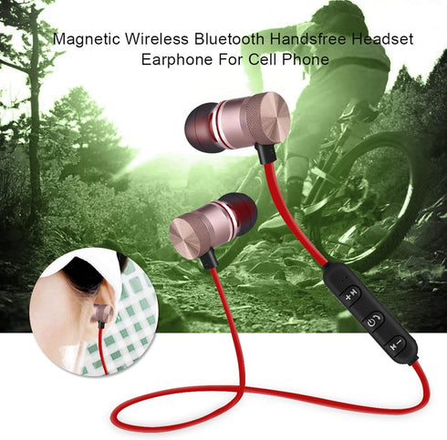 POCREATION Bluetooth Neckband Headphones, Magnet Wireless Bluetooth Sports Earphone Headset Headphone Sport Noise Cancelling Headphone for Gym Workout Running (Black)