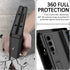 Miimall Galaxy Z Fold 4 Case with Privacy Screen Protector, Adjustable Kickstand & Magnetic Hinge Protection (Black)