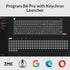 Keychron B6 Pro Ultra-Thin Wireless Keyboard, Full-Size QMK with Numeric Keypad, Compatible with Mac Windows Linux