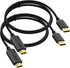 Thin DisplayPort to HDMI Cable 3ft, 2-Pack 4K Display Port DP to