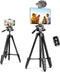 Aureday Phone Tripod Stand, 64 Extendable Cell Phone&Camera Tripod with Wireless Remote and