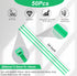 Shappy 50 Pcs Heavy Duty Zip Ties, Strong Large Cable Wire Ties for Bundling Crops and Water Pipes (Green, 24 Inch)