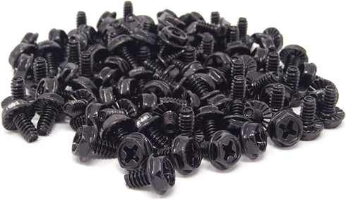 Honbay 100PCS 6#-32x6 Hex Phillips Head Replacement Screws for PC Computer Cases