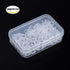 Sumind 200 Pieces O Ring Keyboard, O Rings Keycaps, Clear Rubber Keycap Dampeners with Plastic Storage Box for Mx