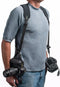 OP/TECH USA Neoprene Double Sling Camera Harness Strap for Photographers, Model 6501082, Color Black