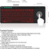 Rii K18 Plus Wireless Multimedia Keyboard, 3-LED Color Backlit with Multi-Touch Big Size Trackpad, Rechargeable for
