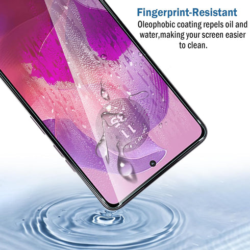 2 Pack Full Coverage Screen Protector for Moto G24/G24 Power/G04/G04s/Moto E14, 9H Tempered Glass, HD Clear, Bubble-Free