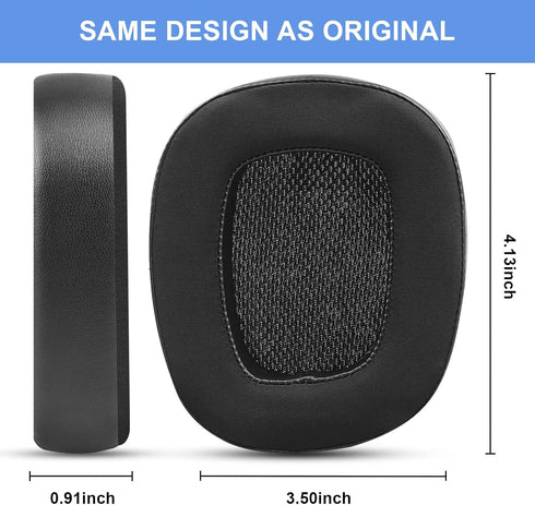 Replacement Ear Pads for Logitech G533 G633 G935, Cooling Gel Ear Cushions for Gaming Headphones (Black)