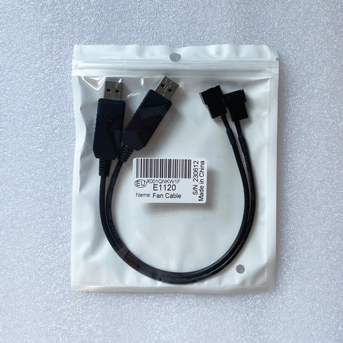 Pack of 2 Full Speed 12V Voltage Step-Up USB to 3-Pin and 4-Pin PC Fan Power Adapter Cable