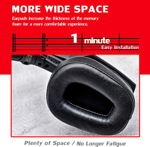 Ear Pads for B450-XT B550-XT Headset, Compatible with Microphone Foam (Protein Leather)