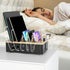 Metal Charging Station for Multiple Devices, New Upgrade Wood Charging Station for Phone, Tablet, Smart Watch Holder,