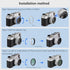 Haoge Lens Filter Adapter Ring for Fujifilm X100VI, fit 49mm UV CPL ND Filter Lens Cap