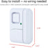 GE Personal Security Window and Door Alarm, 4 Pack, DIY Protection, Burglar Alert, Wireless Chime/Alarm, Easy Installation, Home Security, Ideal for Home, Garage, Apartment and More,White, 45174