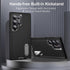 BaHaHoues Shockproof Case for Samsung Galaxy S24 Ultra, Black, with Built-in Kickstand Military Grade Protection