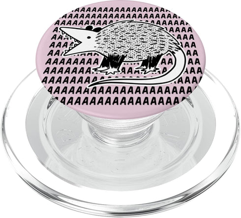 Screaming Possum Funny Weird Opossum Animal Graphic PopSockets MagSafe PopGrip for iPhone