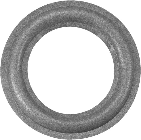 Speaker Foam Edge Surround Rings Rubber Perforated Subwoofer Rings Replacement Parts - 4.5inch / Black