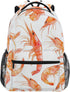 Krafig Watercolor Shrimps Pattern Boys Girls Kids School Backpacks Bookbag, School Bag Travel