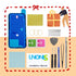 LNONLS 15 15 Back Glass Replacement for iPhone Rear Back Cover Glass Waterproof and Camera Lens+Professional Repair