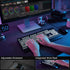 Wired Gaming Keyboard, Full-Size 7-Color Backlit with Wrist Rest, USB Plug-and-Play for PC, Laptop