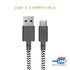 Native Union Belt Cable USB-C to USB-A - 4ft Ultra-Strong Charging Cable with Leather Strap Compatible with iPhone 15, Samsung Galaxy Z Fold 5, Flip 5 / S23 Ultra, Pixel 7 Pro, iPad Pro (Zebra)