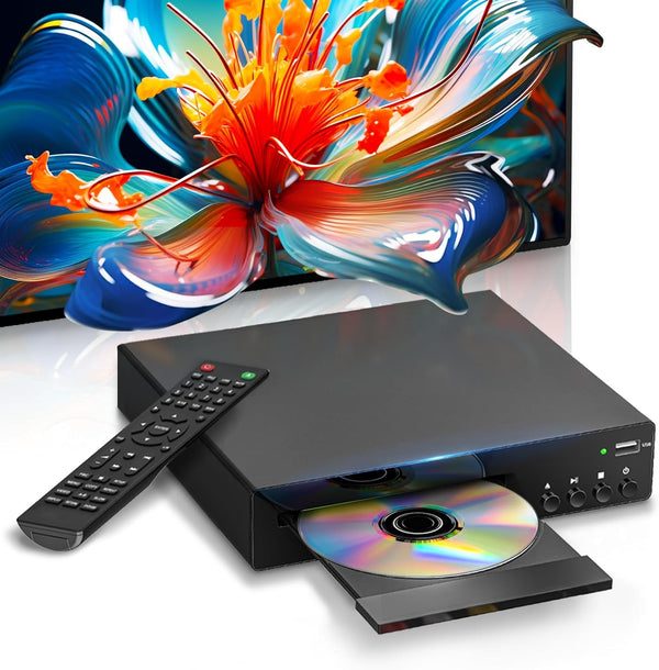 SHIWAKOTO DVD Players for TV with HDMI, All Region Free DVD Player for