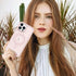 Anuck iPhone 13 Pro Max Case - Slim Fit Magnetic Phone Case, Soft TPU Bumper, Hard Matte Back, Shockproof - Pink